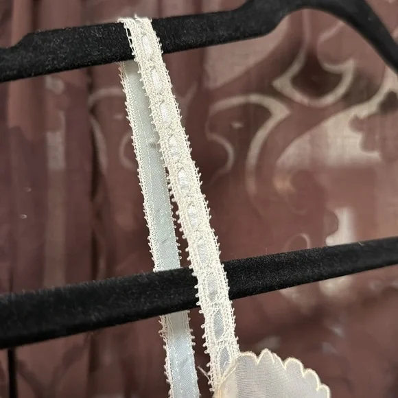 Vintage 50s/60s nightgown floral embroidered - Picture 3 of 6